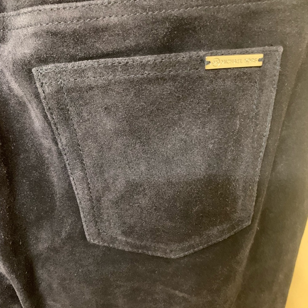 Michael Kors Suede cropped flared pants. NWT